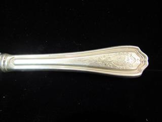 VINTAGE LOT OF 10 STERLING SILVER SERV PCS.  126 GRAMS TOTAL